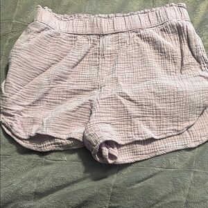 Light purple Textured Shorts